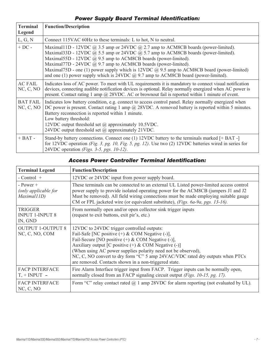 Altronix Maximal77D Installation Instructions User Manual | Page 7 / 20