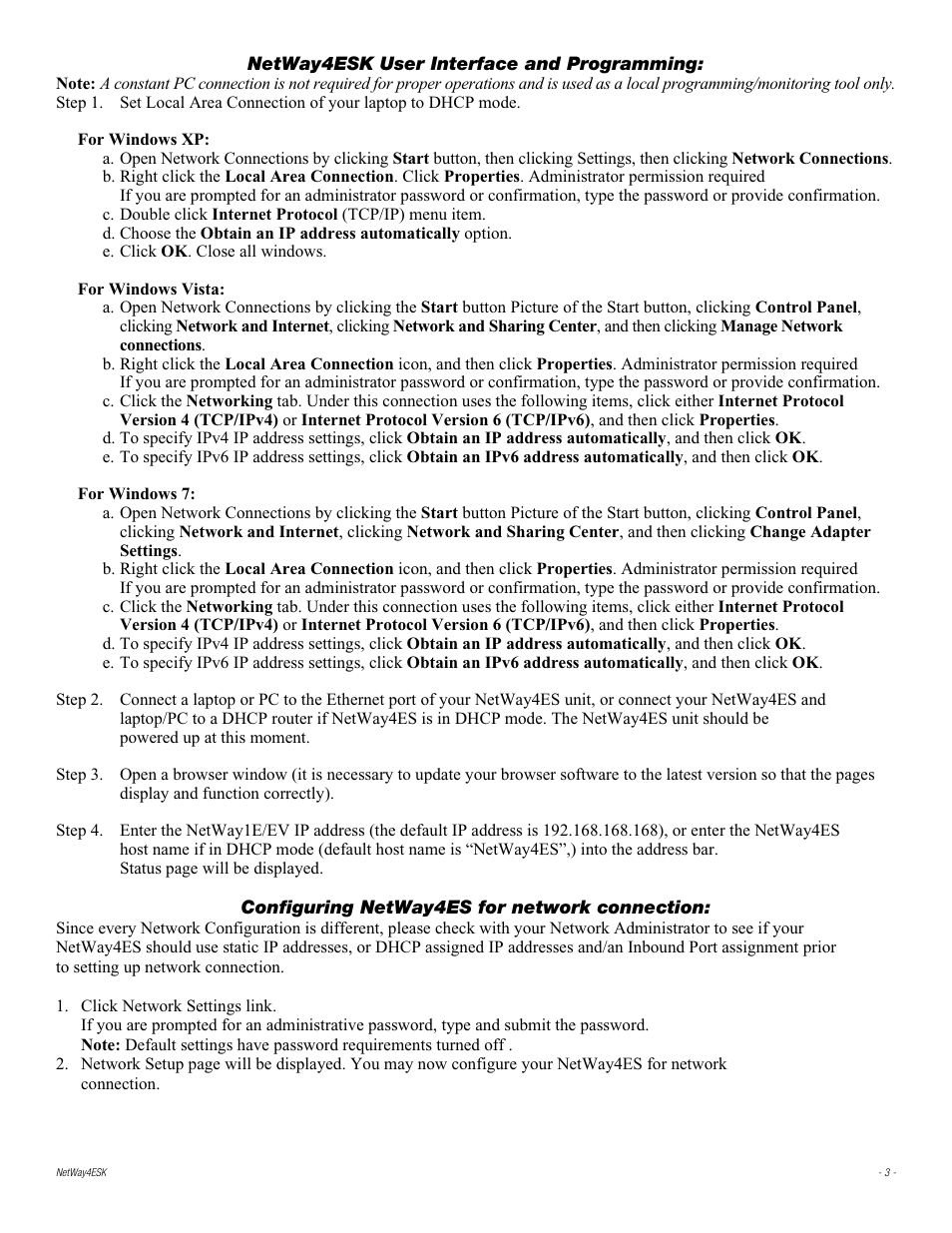 Altronix Netway4ESK Installation Instructions User Manual | Page 3 / 8