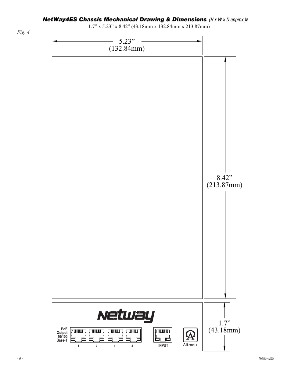 Altronix Netway4ESK Installation Instructions User Manual | Page 6 / 8