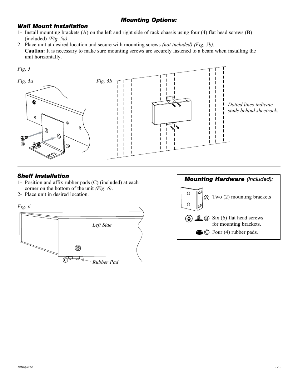 Altronix Netway4ESK Installation Instructions User Manual | Page 7 / 8