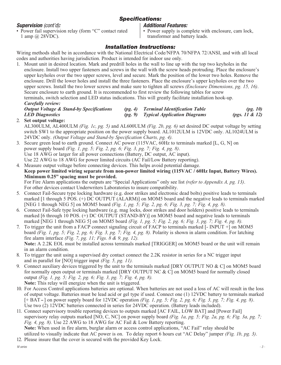 Altronix AL600ULMR Installation Instructions User Manual | Page 3 / 16