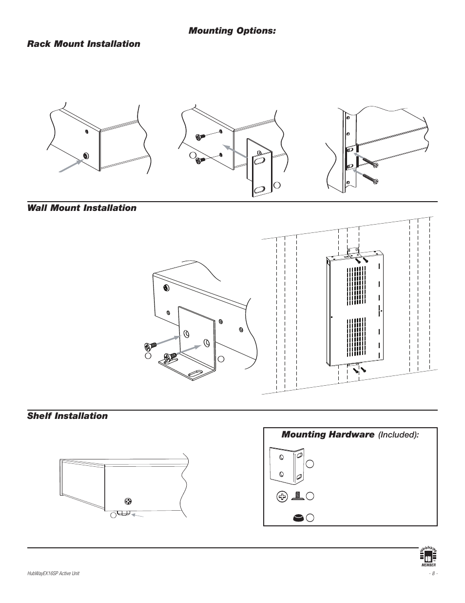 Altronix HubWay EX16SP Installation Instructions User Manual | Page 8 / 8