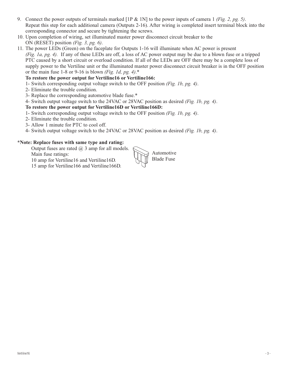 Altronix VertiLine16D Installation Instructions User Manual | Page 3 / 8