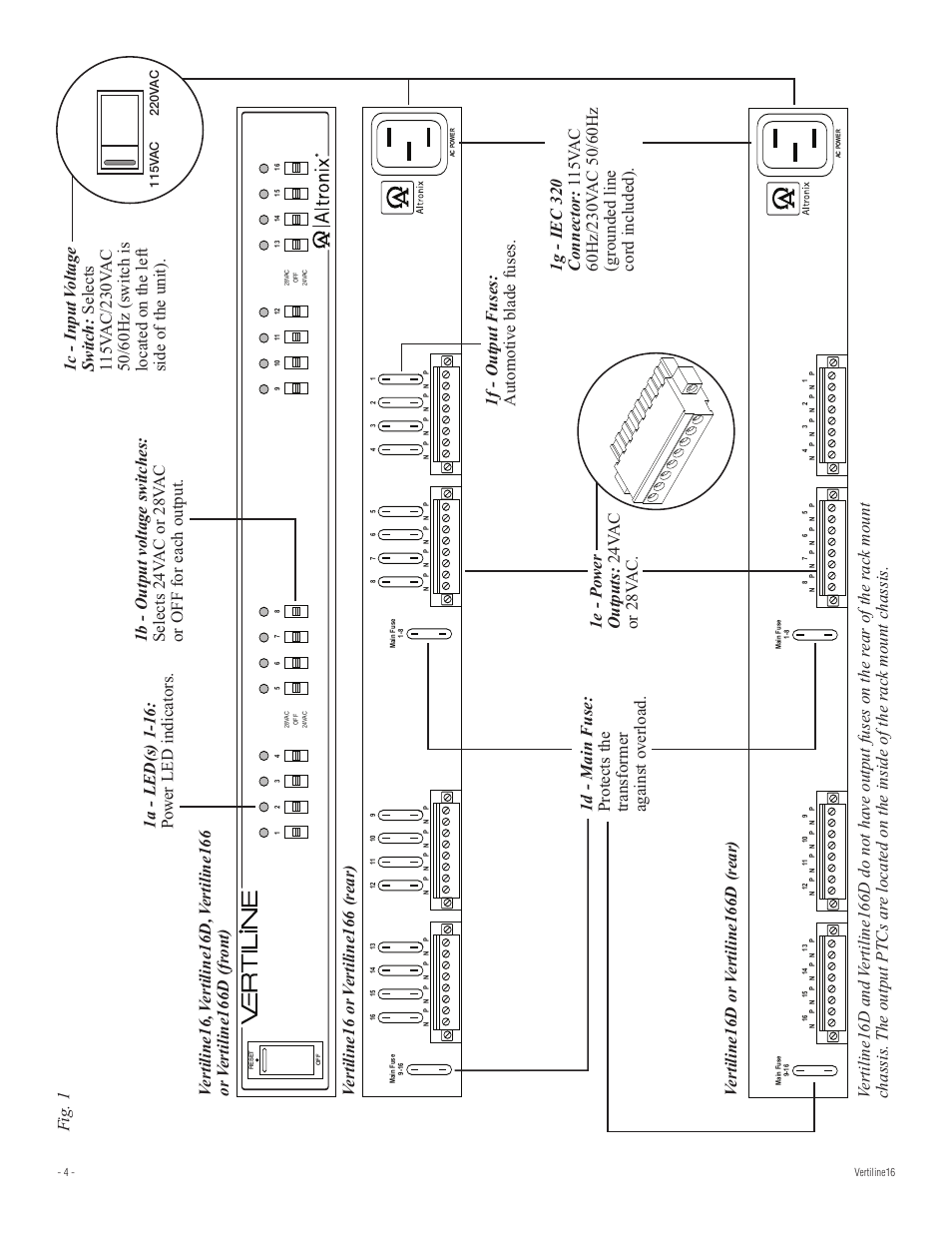 Altronix VertiLine16D Installation Instructions User Manual | Page 4 / 8