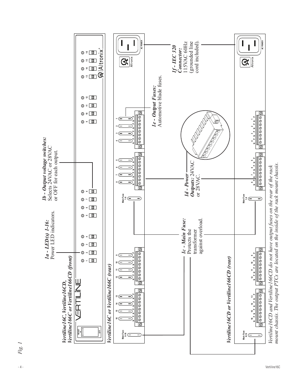 Altronix VertiLine16CD Installation Instructions User Manual | Page 4 / 8