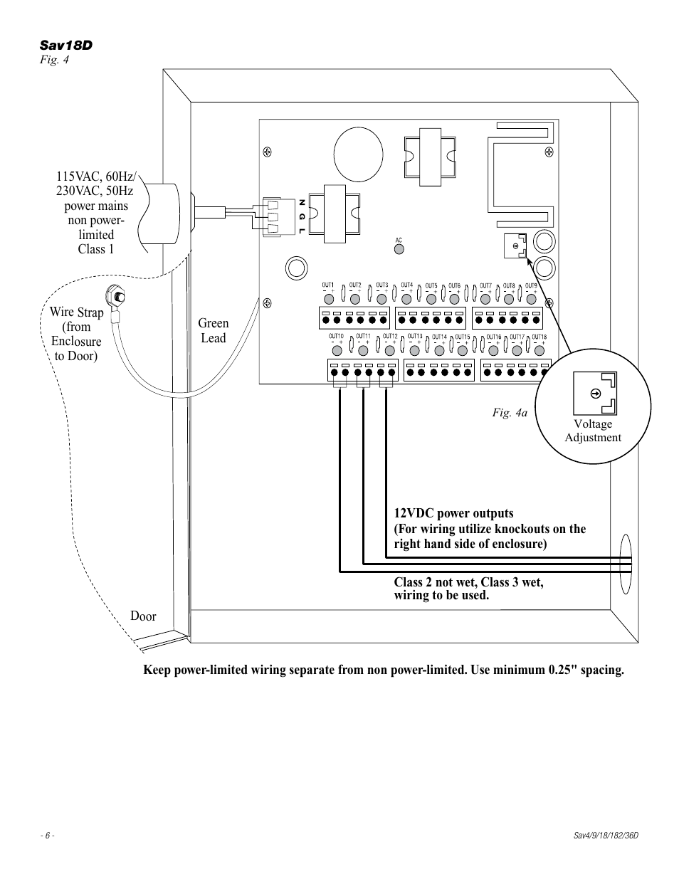 Altronix Sav9D Installation Instructions User Manual | Page 6 / 12