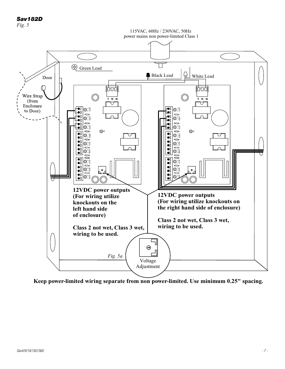 Altronix Sav9D Installation Instructions User Manual | Page 7 / 12