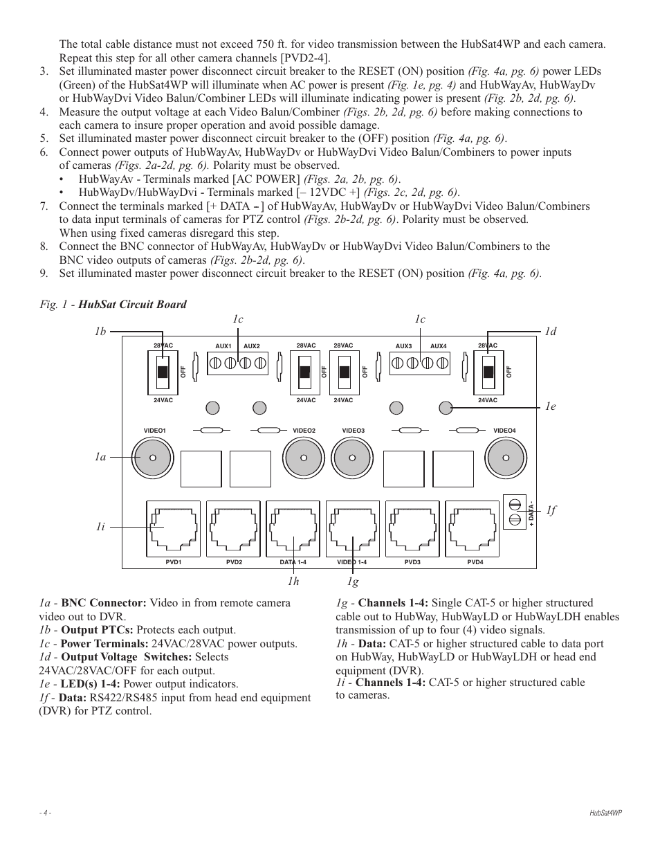 Altronix HubSat 4WP Installation Instructions User Manual | Page 4 / 8