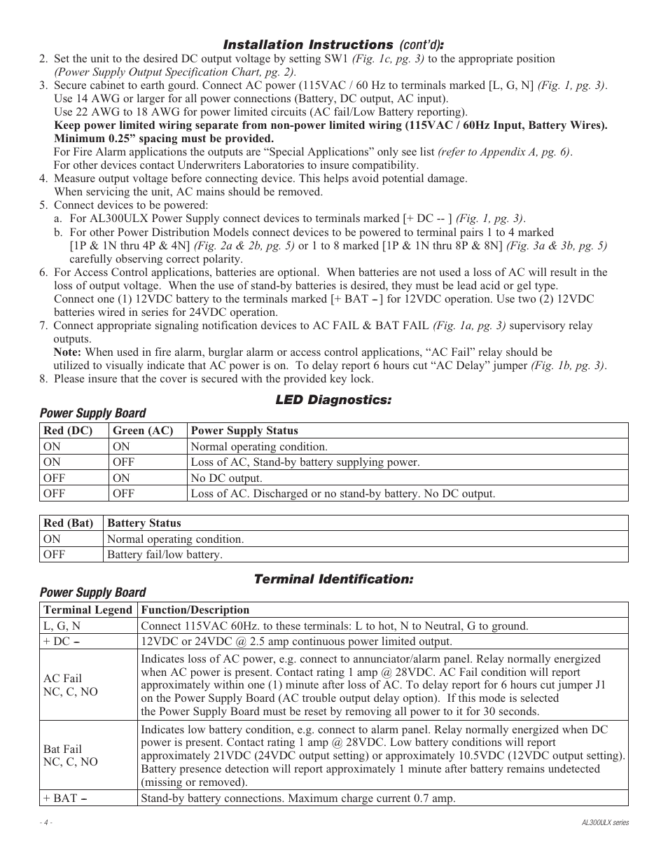 Altronix AL300ULXR Installation Instructions User Manual | Page 4 / 8