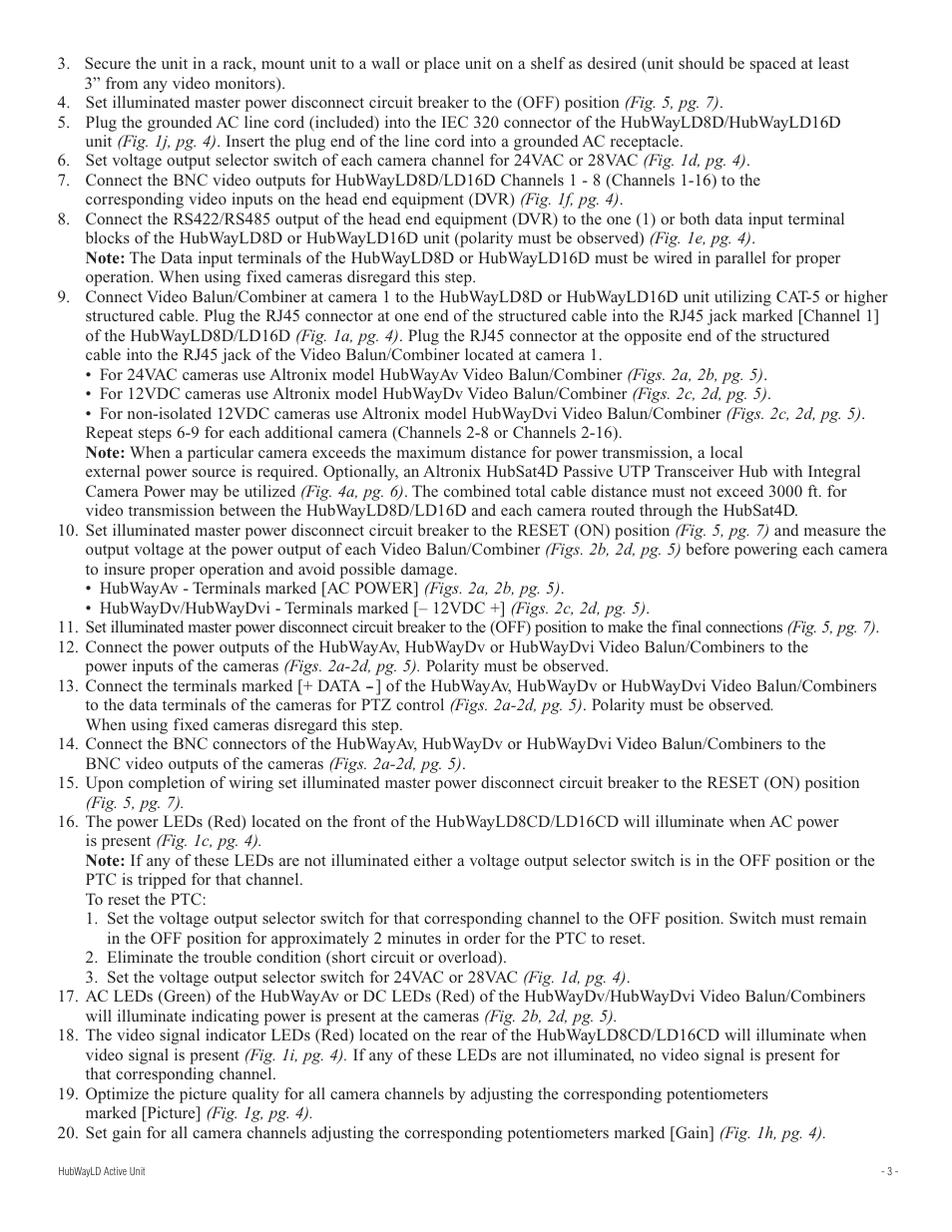 Altronix HubWay LD8D Installation Instructions User Manual | Page 3 / 8