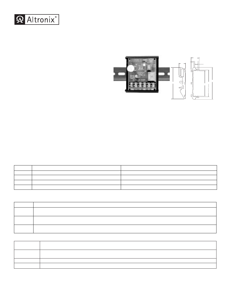 Altronix DTMR1 Installation Instructions User Manual | 2 pages