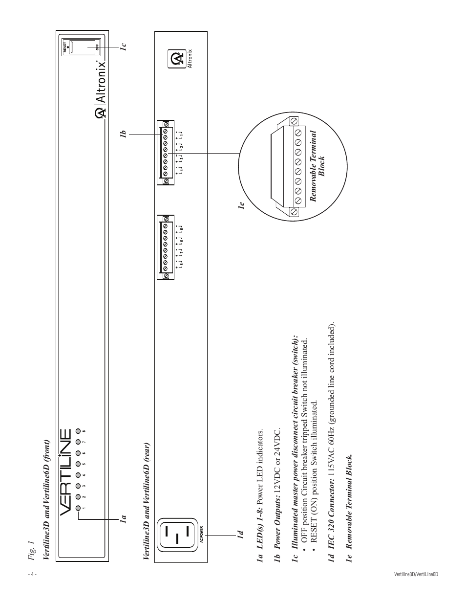 Altronix VertiLine6D Installation Instructions User Manual | Page 4 / 8