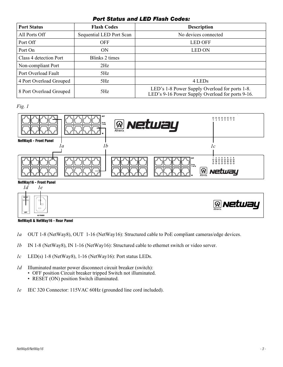 Altronix NetWay8 Installation Instructions User Manual | Page 3 / 8
