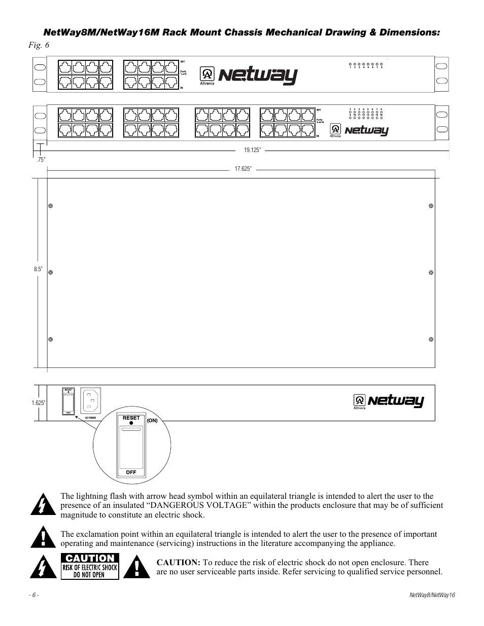 Altronix NetWay8 Installation Instructions User Manual | Page 6 / 8