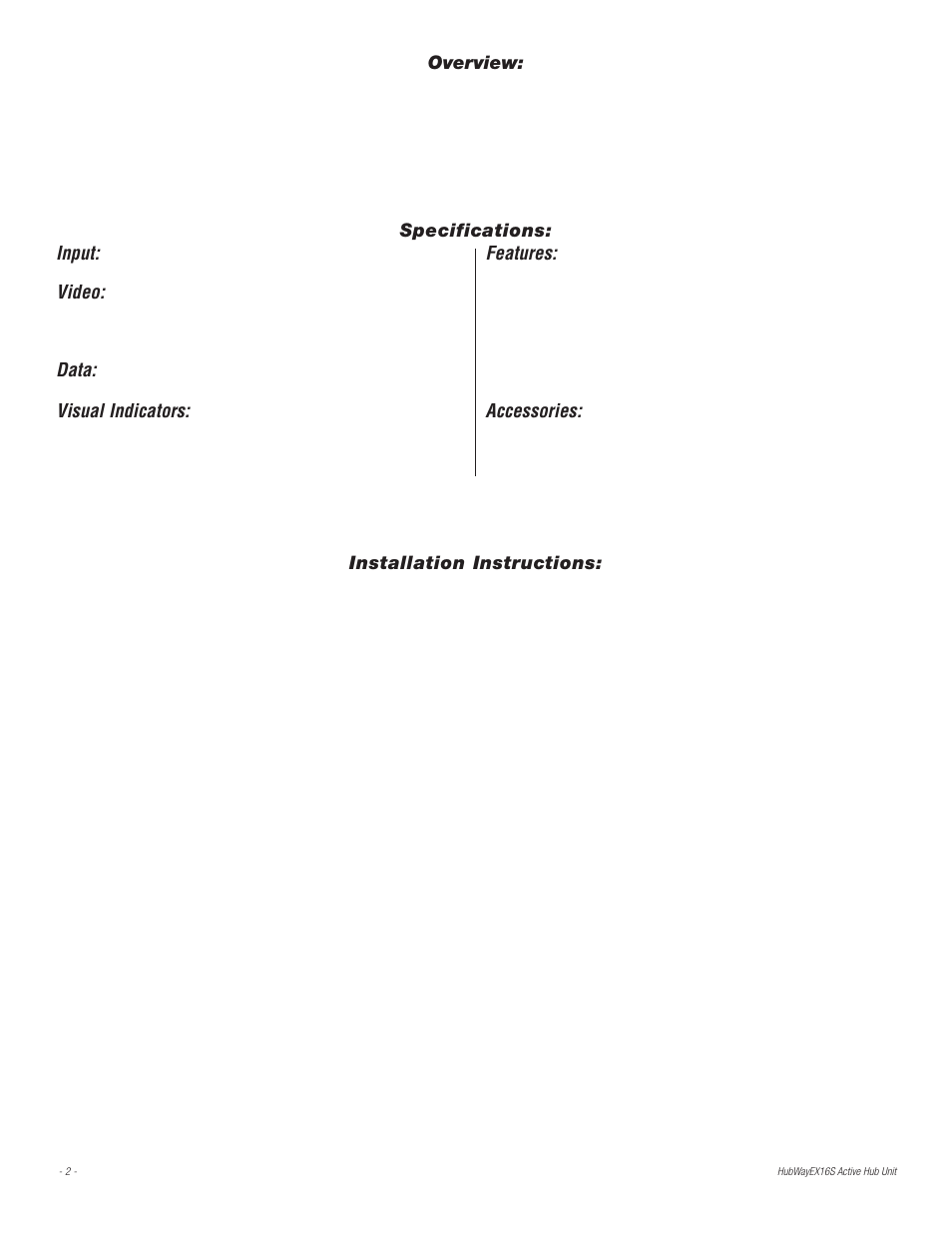 Altronix HubWay EX16S Installation Instructions User Manual | Page 2 / 8