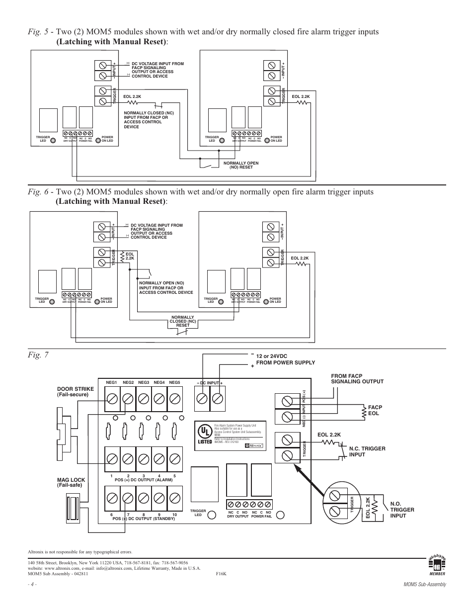Fig. 7 | Altronix MOM5 Installation Instructions User Manual | Page 4 / 4