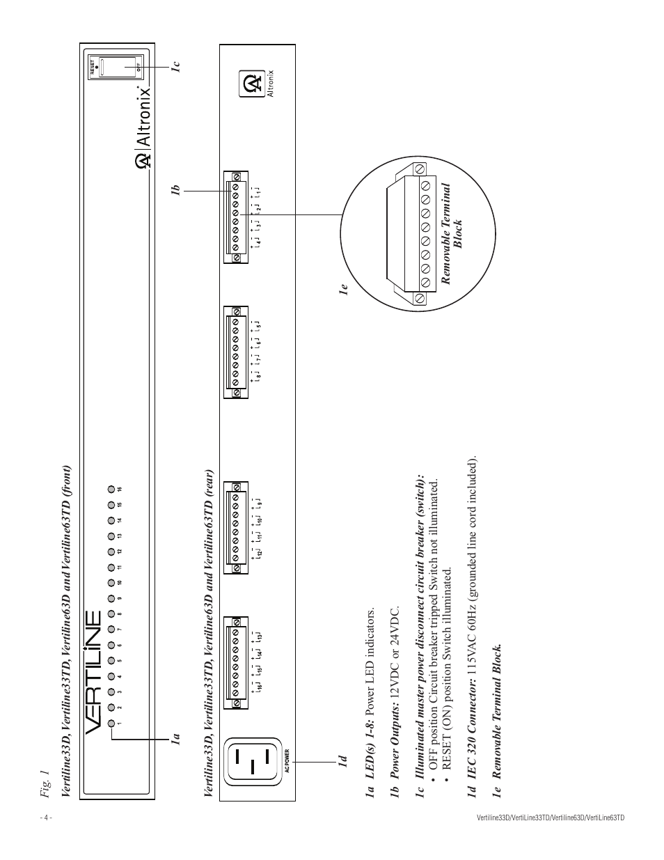 Altronix VertiLine63TD Installation Instructions User Manual | Page 4 / 8