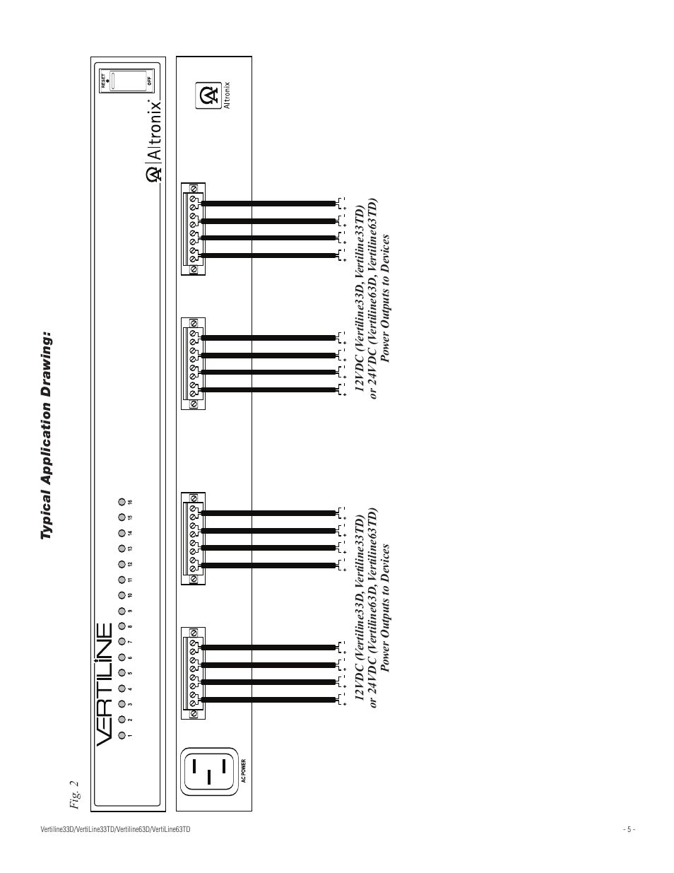Altronix VertiLine63TD Installation Instructions User Manual | Page 5 / 8
