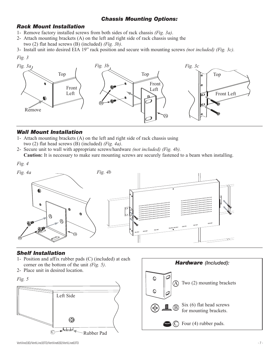 Altronix VertiLine63TD Installation Instructions User Manual | Page 7 / 8