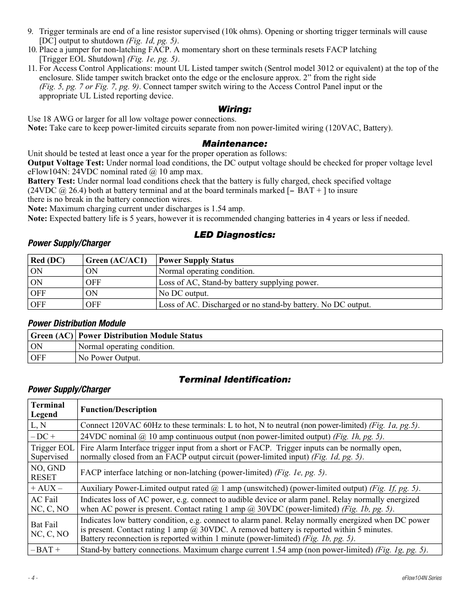 Altronix eFlow104NX16D Installation Instructions User Manual | Page 4 / 16