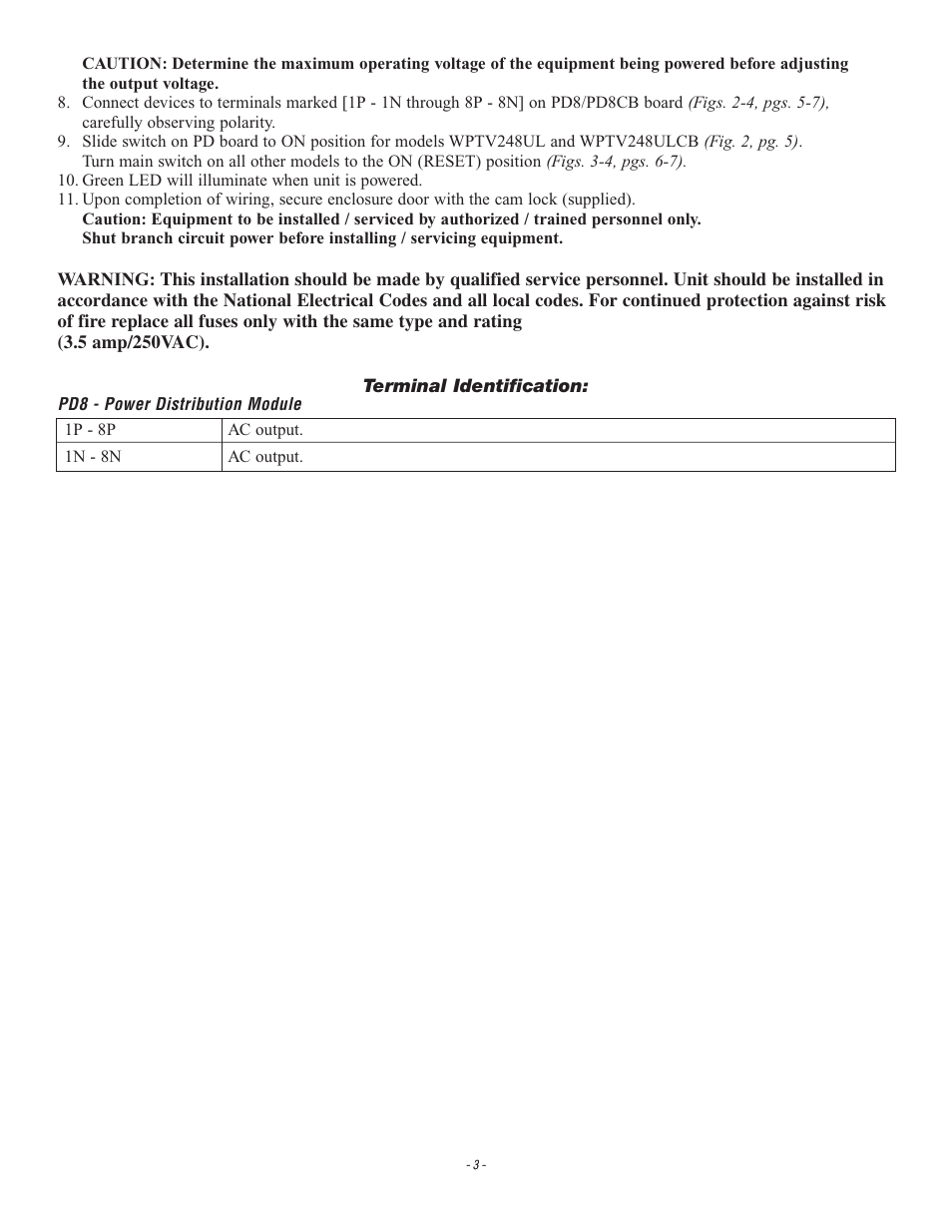 Altronix WPTV248ULCB Installation Instructions User Manual | Page 3 / 8