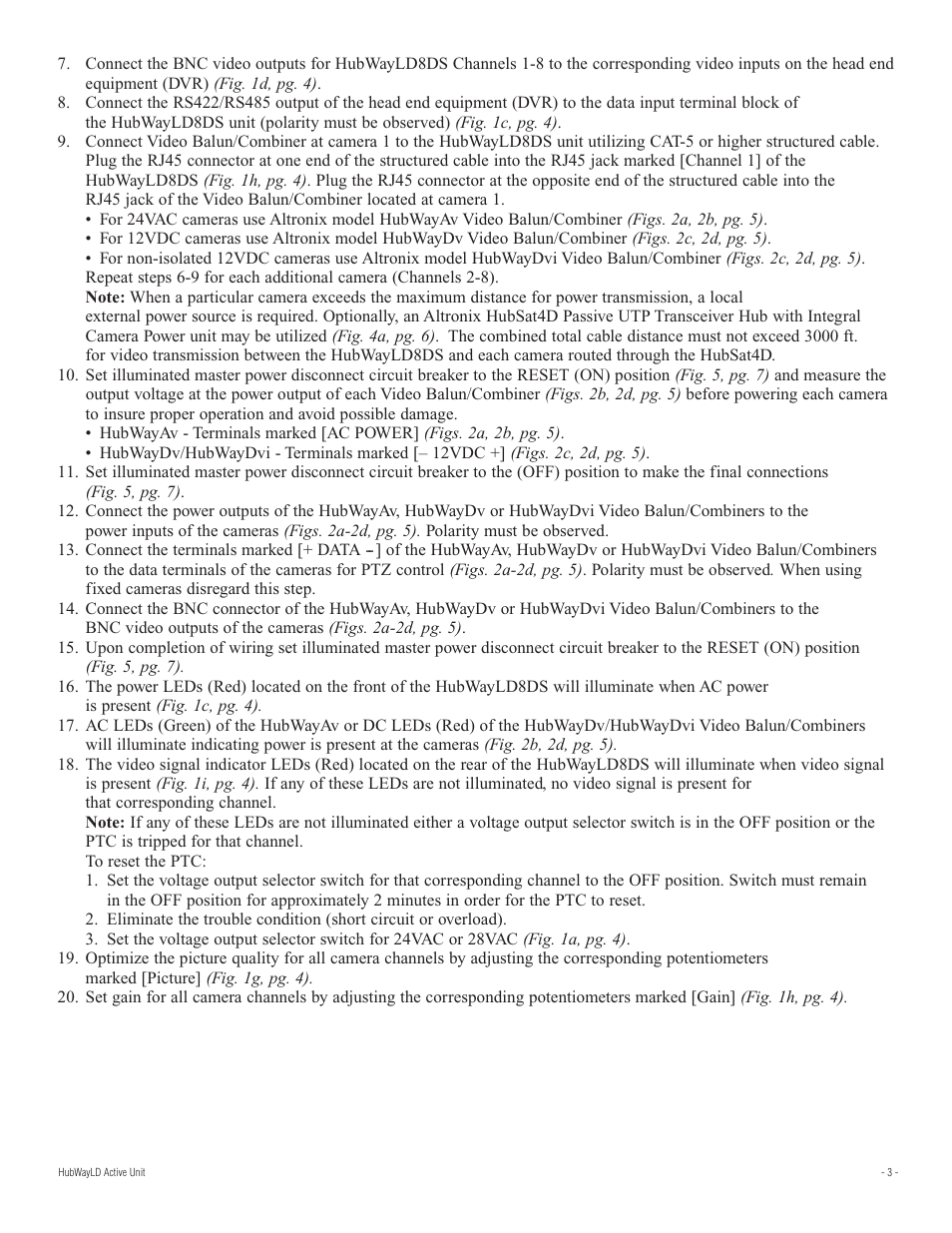 Altronix HubWay LD8DS Installation Instructions User Manual | Page 3 / 8