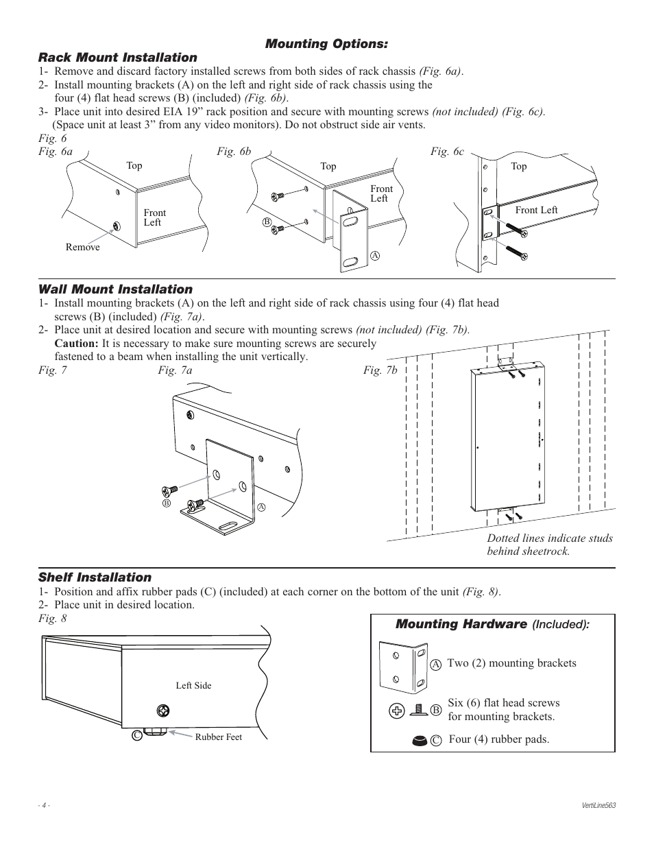 Altronix VertiLine563 Installation Instructions User Manual | Page 4 / 8