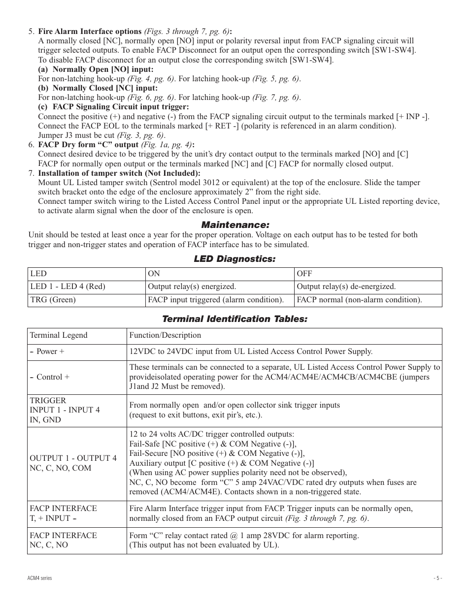 Altronix ACM4E Installation Instructions User Manual | Page 5 / 8