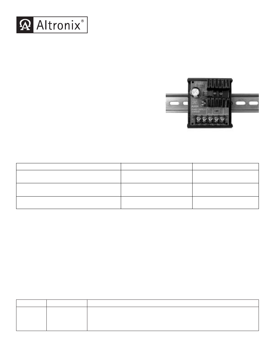 Altronix DPS1 Installation Instructions User Manual | 2 pages
