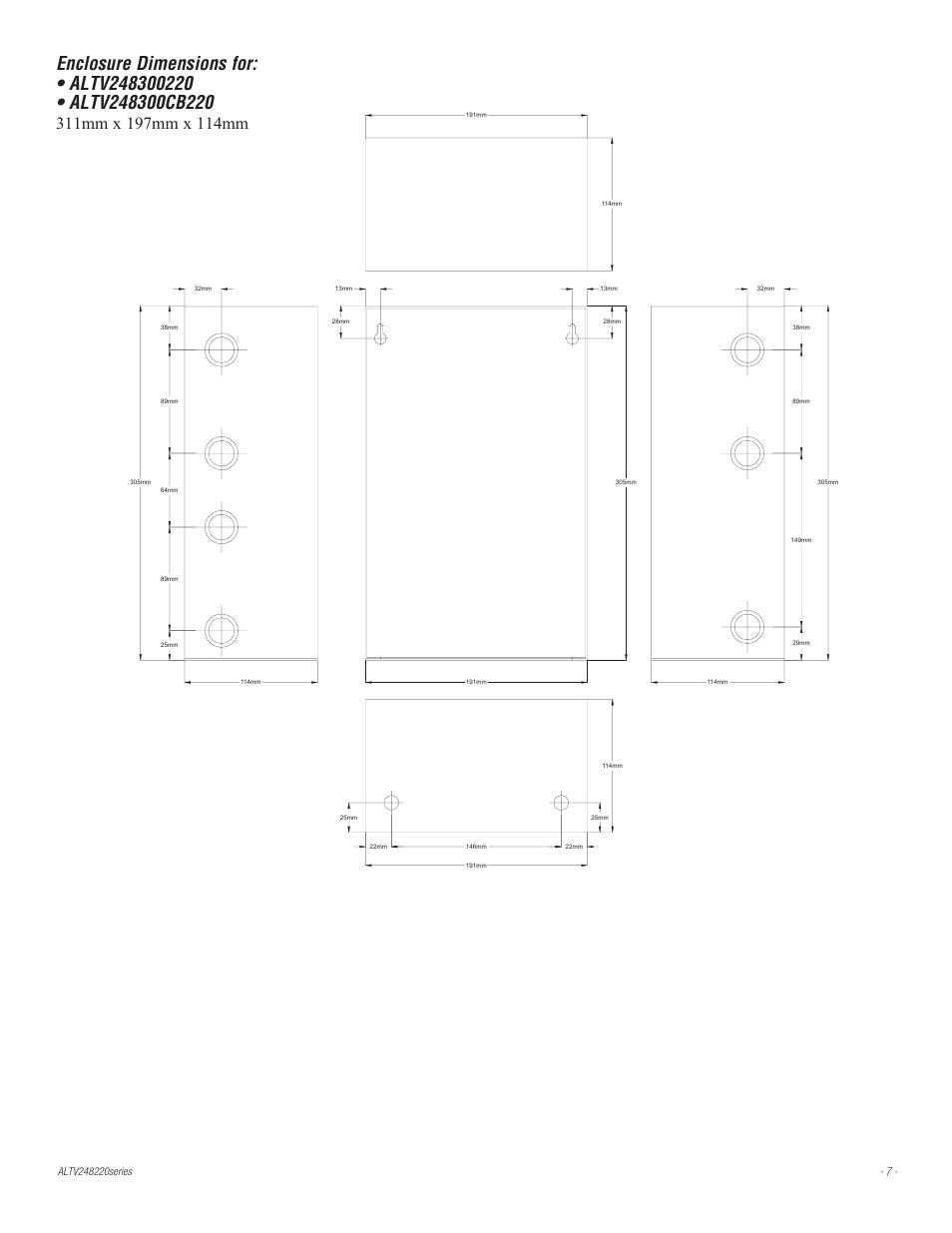 Altronix ALTV248220 Series Installation Instructions User Manual | Page 7 / 8
