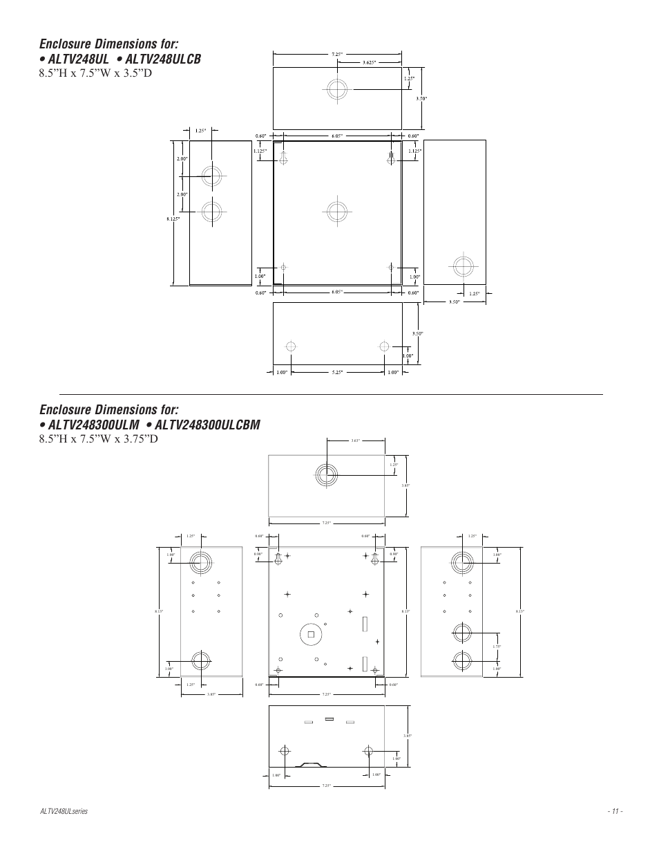 Altronix ALTV248UL Series Installation Instructions User Manual | Page 11 / 12