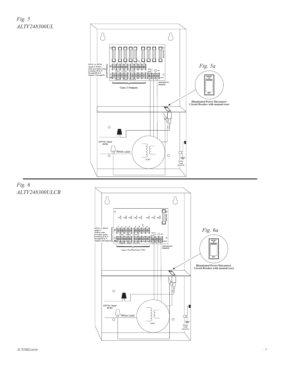 Altronix ALTV248UL Series Installation Instructions User Manual | Page 7 / 12