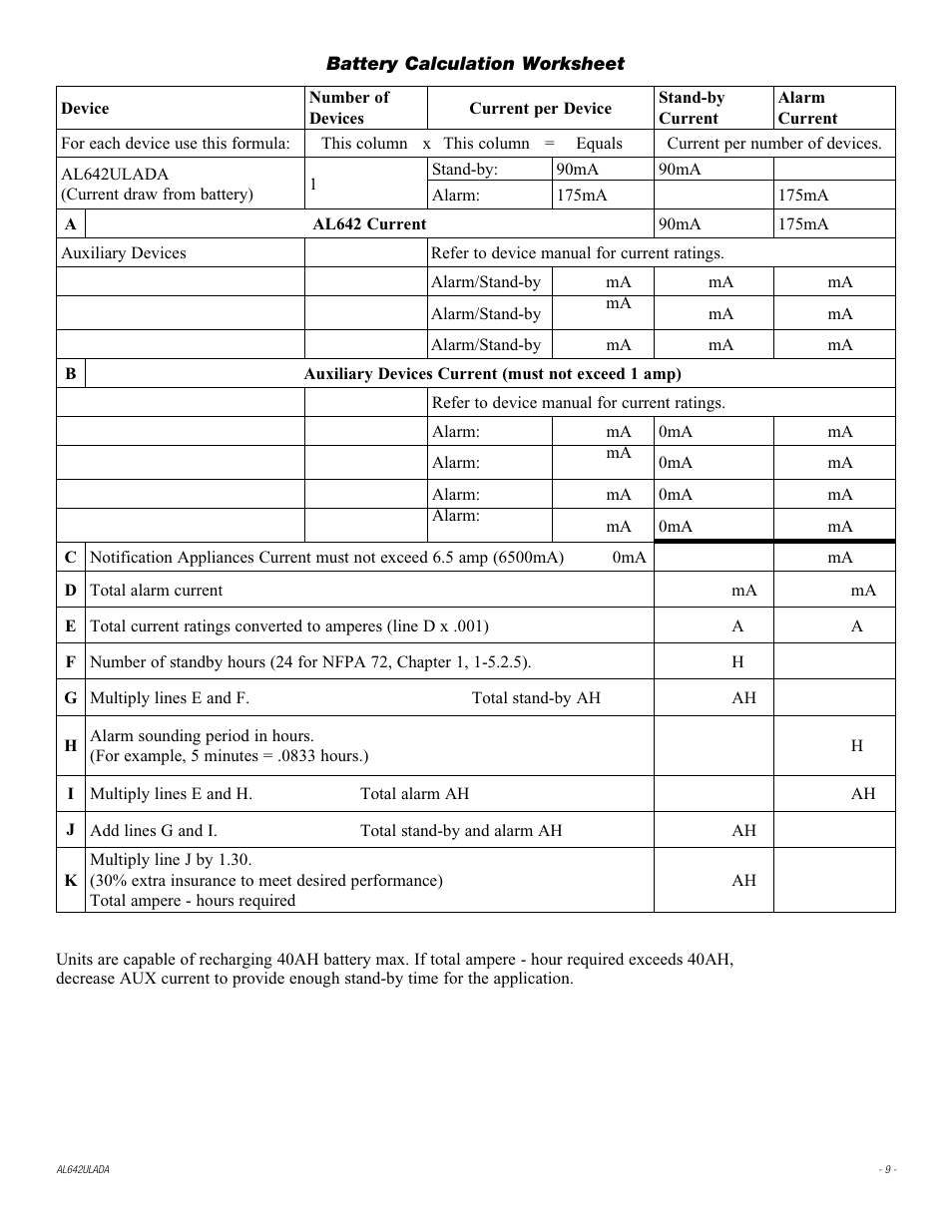 Altronix AL642ULADA Installation Instructions User Manual | Page 9 / 16