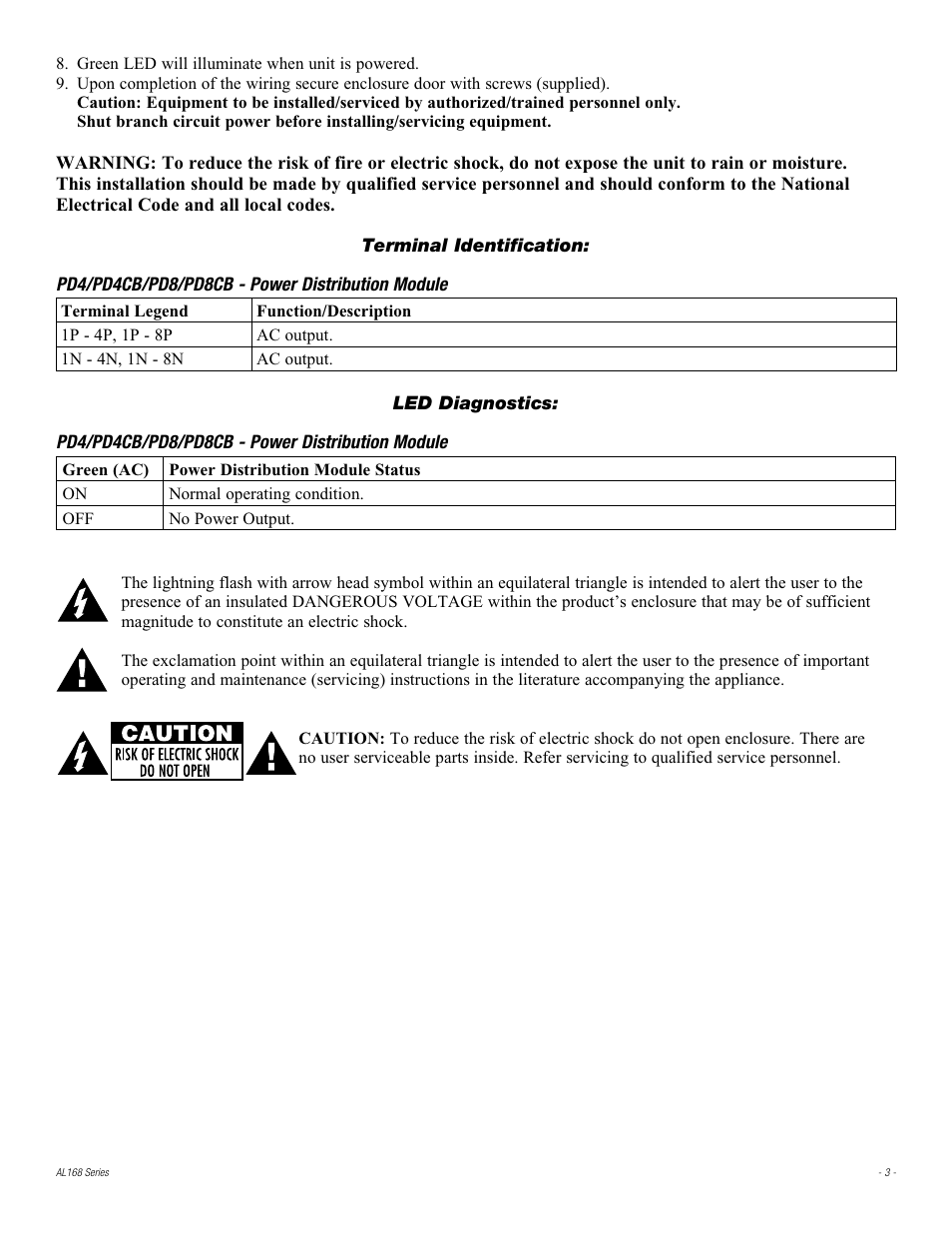 Altronix AL168 Series Installation Instructions User Manual | Page 3 / 8