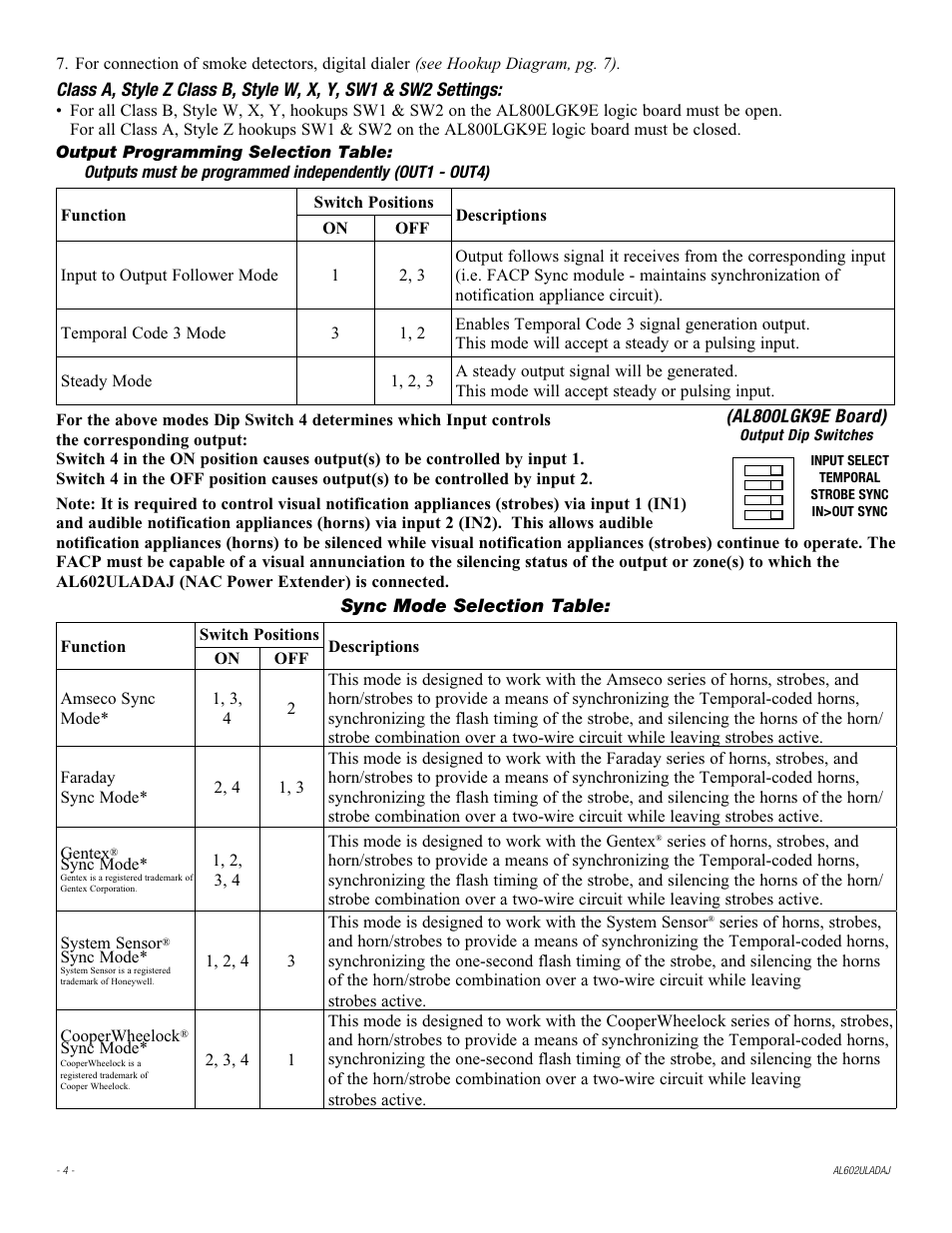 Altronix AL602ULADAJ Installation Instructions User Manual | Page 4 / 16
