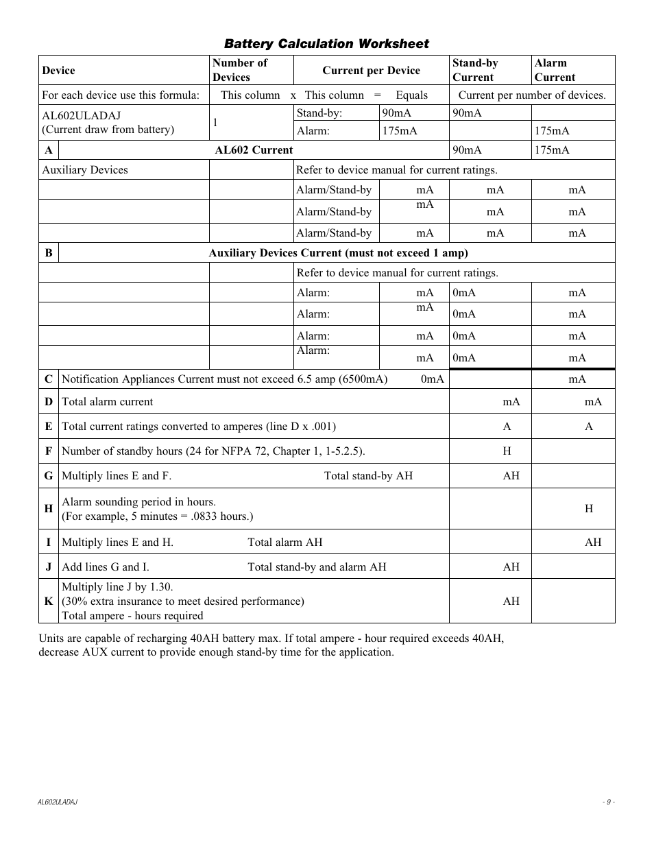 Altronix AL602ULADAJ Installation Instructions User Manual | Page 9 / 16