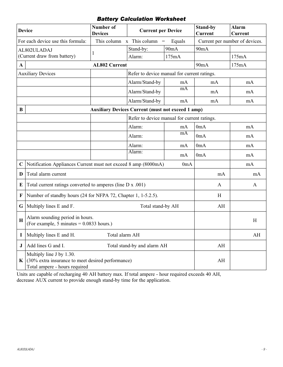 Altronix AL802ULADAJ Installation Instructions User Manual | Page 9 / 12