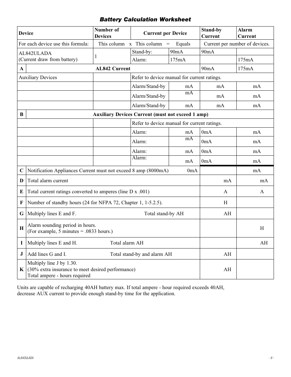 Altronix AL842ULADA Installation Instructions User Manual | Page 9 / 12