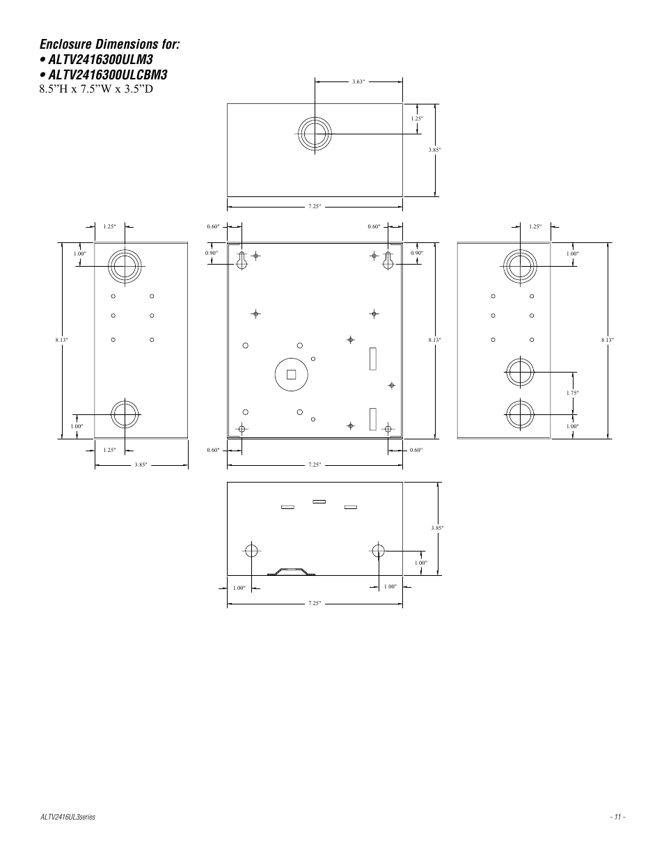 Altronix ALTV2416ULX3 Installation Instructions User Manual | Page 11 / 12
