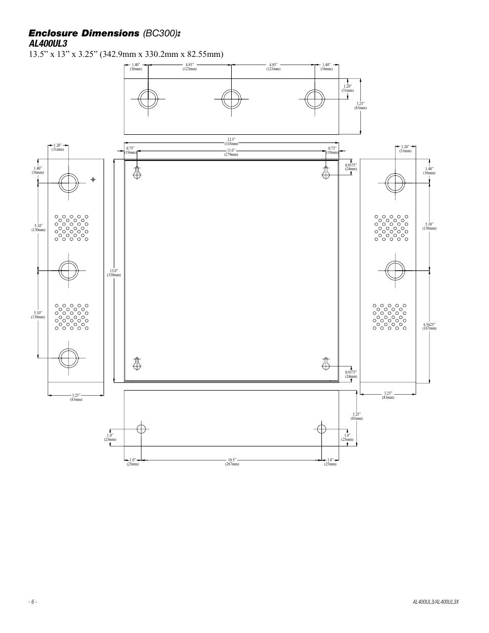 Altronix AL400UL3X Installation Instructions User Manual | Page 6 / 8