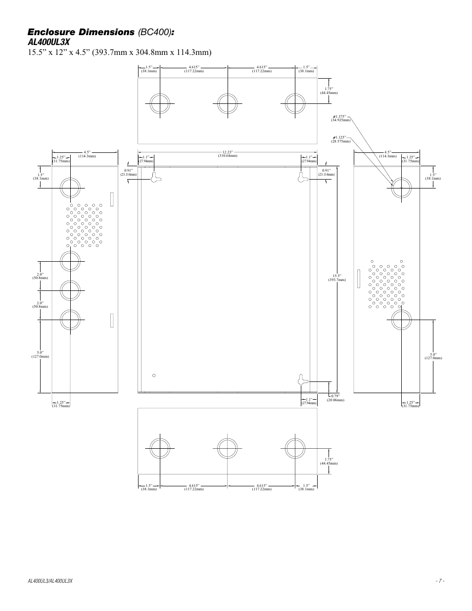 Altronix AL400UL3X Installation Instructions User Manual | Page 7 / 8