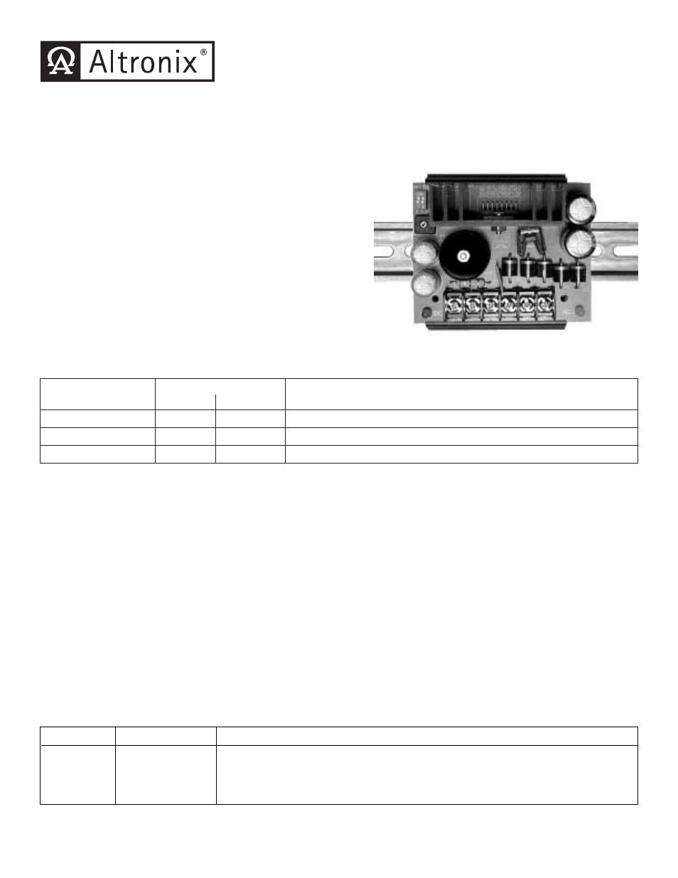 Altronix DPS5 Installation Instructions User Manual | 2 pages