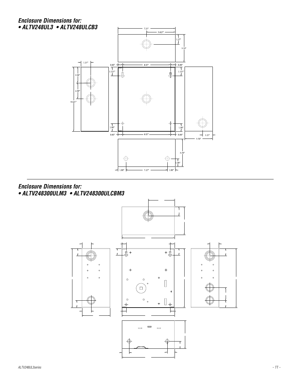 Altronix ALTV248UL3 Series Installation Instructions User Manual | Page 11 / 12