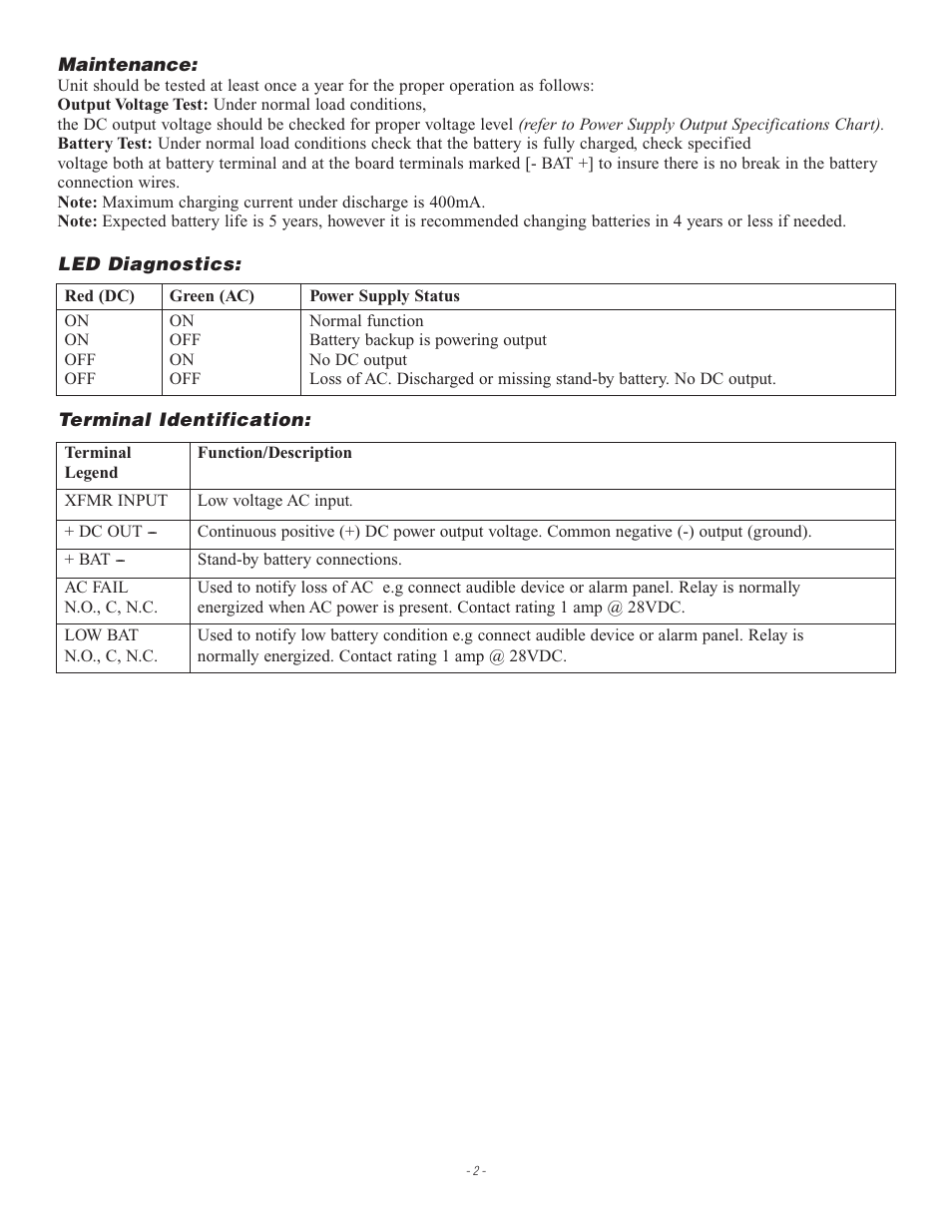Altronix AL201UL Installation Instructions User Manual | Page 2 / 4
