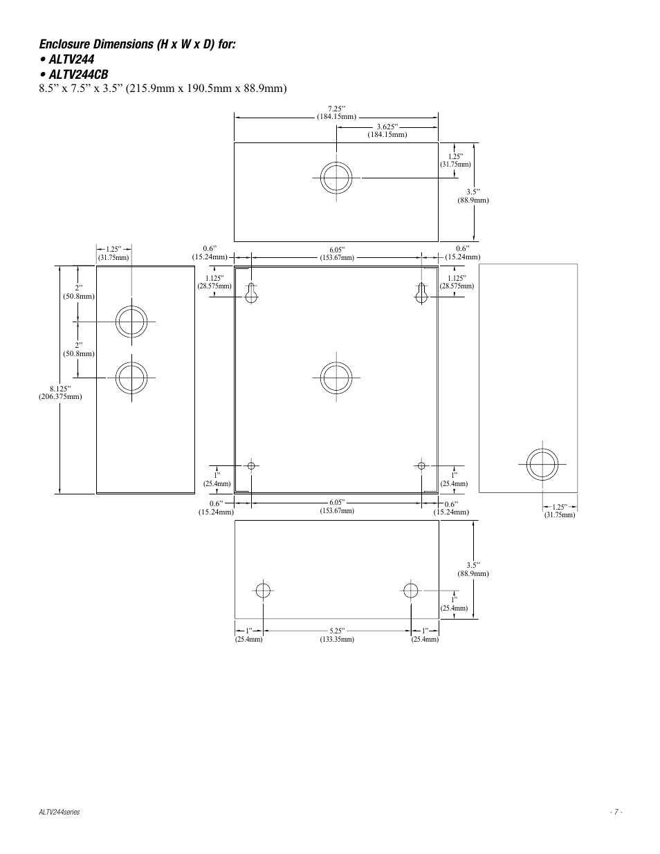 Altronix ALTV244CB Installation Instructions User Manual | Page 7 / 8