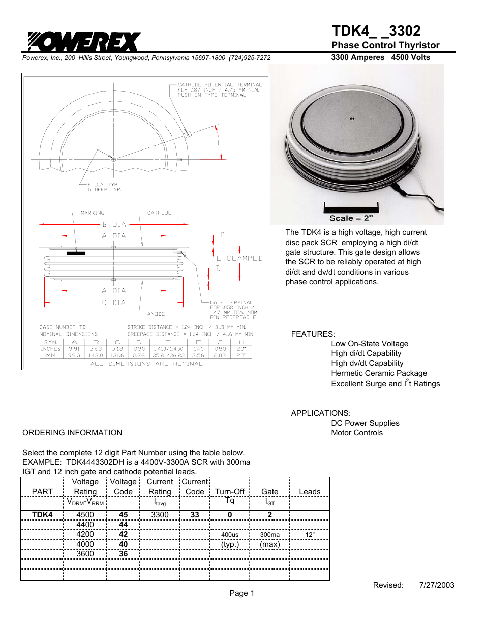 Tdk4 2 | C&H Technology TDK4_ _3302 User Manual | Page 2 / 5