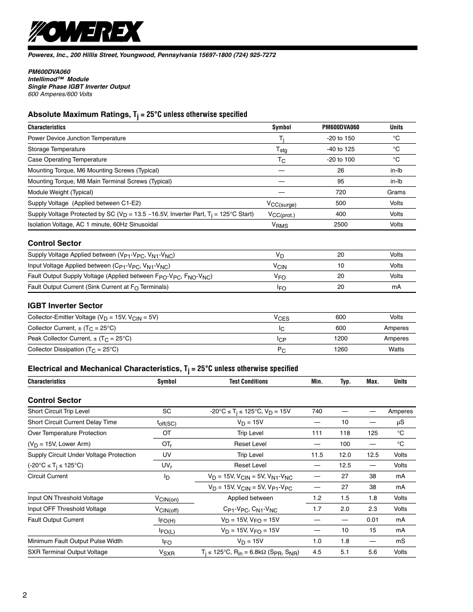 C&H Technology PM600DVA060 User Manual | Page 3 / 5