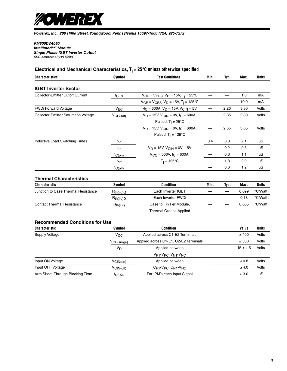 C&H Technology PM600DVA060 User Manual | Page 4 / 5