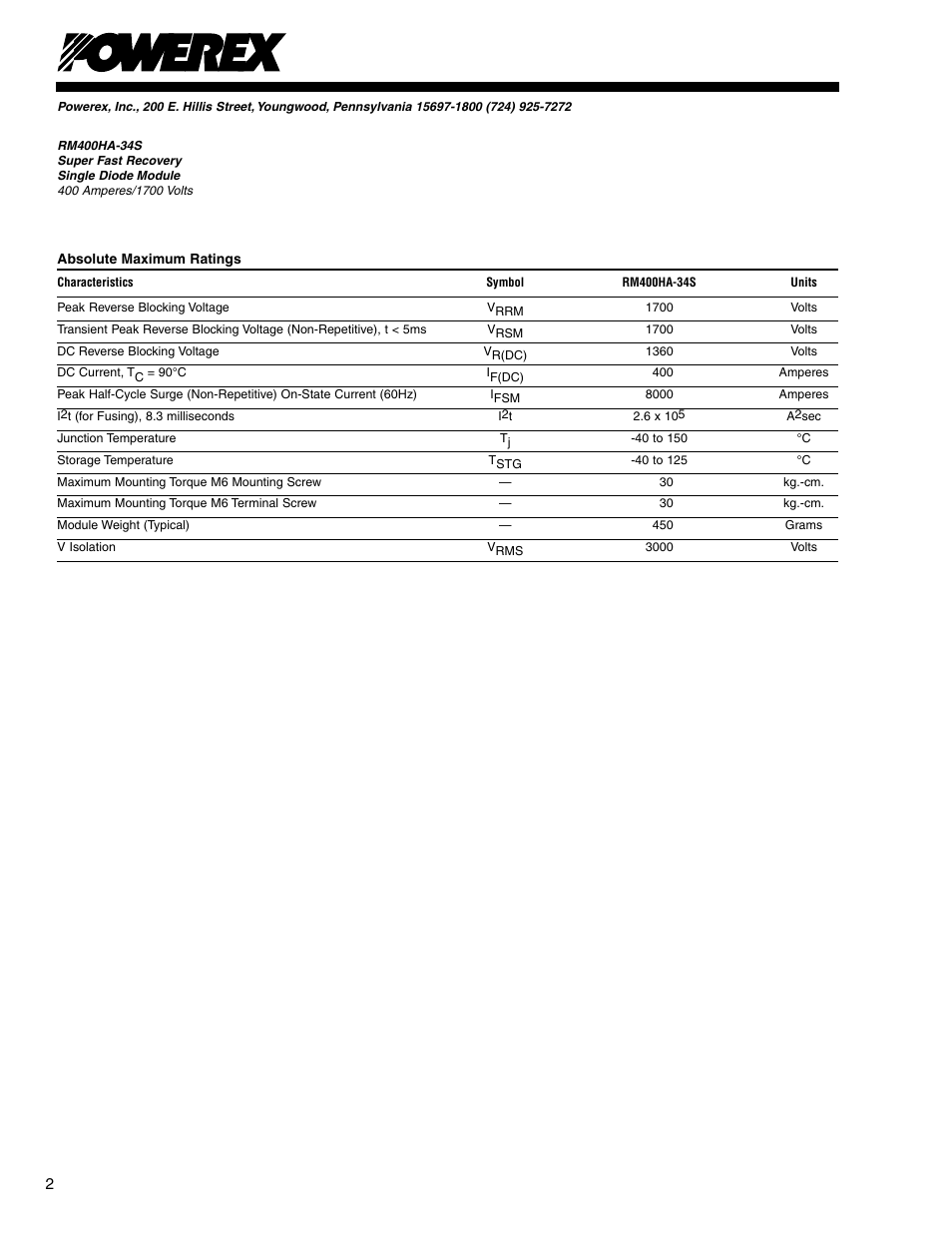 C&H Technology RM400HA-34S User Manual | Page 3 / 5