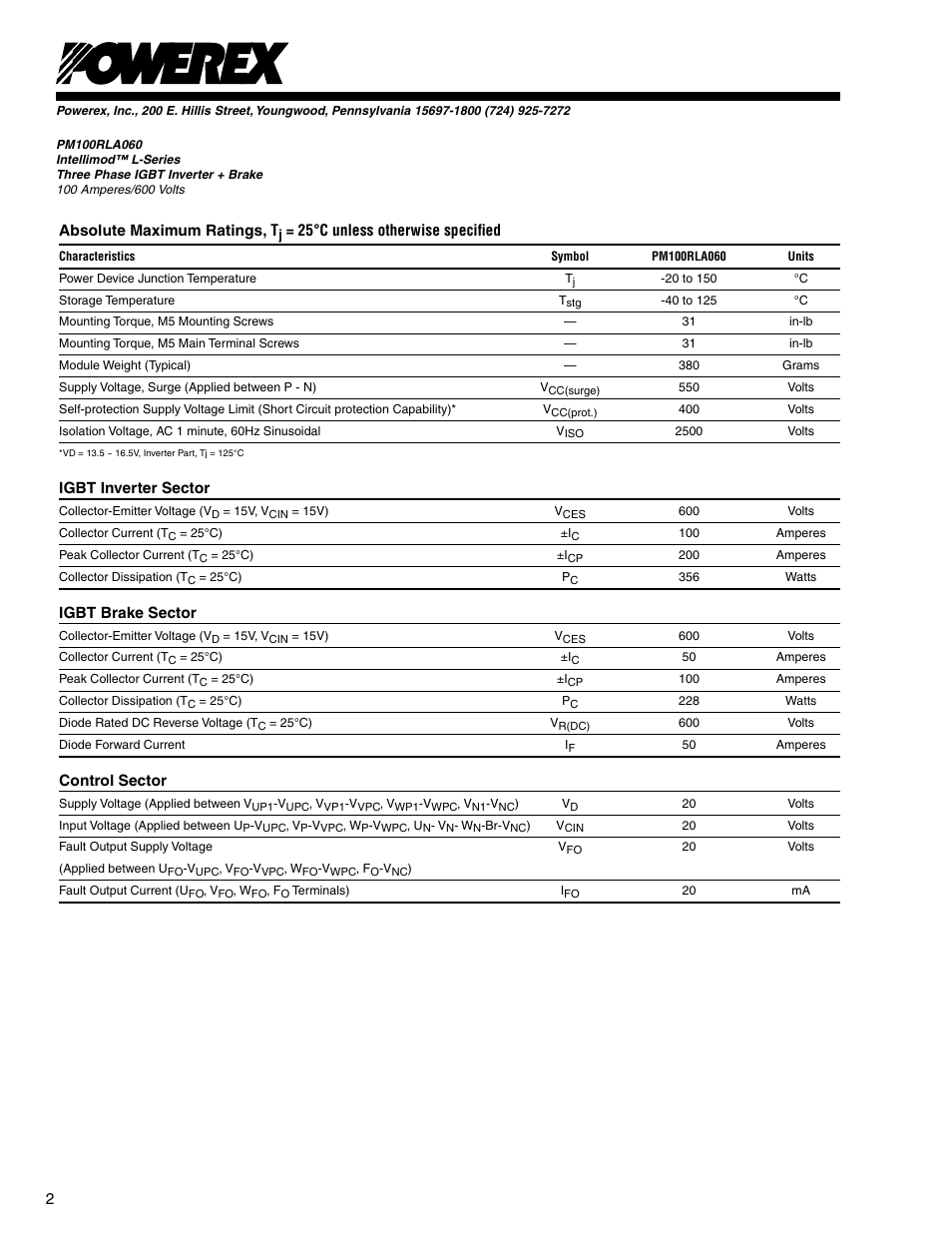 C&H Technology PM100RLA060 User Manual | Page 3 / 7